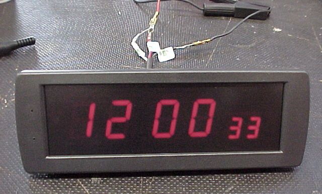 reloj digital con negro 24 v. relojes e indicadores