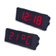 24V DIGITAL BUS LED THERMOME.+CLOCK BLK.