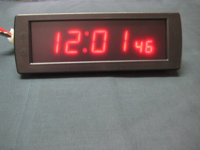 reloj con segundos neg.12v relojes e indicadores