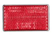 RED REFLEX REFLECTOR 62X36 MM
