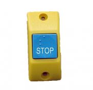 STOP BUTTON WALL YELLOW/BLUE BRAYLE